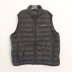 Eddie Bauer Mens 2XL EB650 Down Vest Black NWOT
